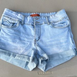 Blue jean shorts